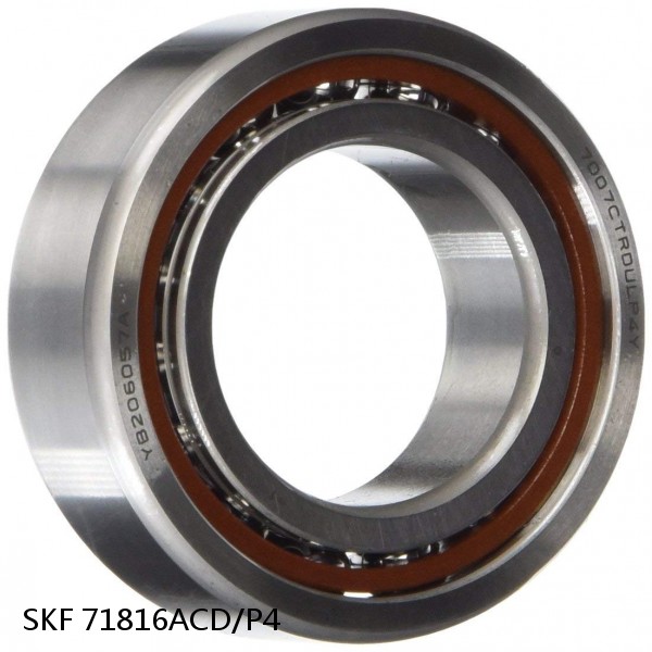 71816ACD/P4 SKF Super Precision,Super Precision Bearings,Super Precision Angular Contact,71800 Series,25 Degree Contact Angle